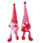 Poupée gnome en peluche pour la saint - valentin, 2 pièces, décorations, longues jambes, sans visage, ... Poupée gnome en peluche pour la saint - valentin, 2 pièces, décorations, longues jambes, sans visage, ...