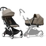 Poussette stokke yoyo3 avec nacelle nouveau - ne et pack couleur 6 - comprend un cadre blanc, un pack ...