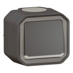 Poussoir no lumineux complet saillie 10 a �tanche - anthracite - plexo legrand