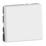 Poussoir mosaic easyled mosaic easyled 6a 250v 2 modules blanc legrand 077040l