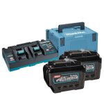 Powerpack bl4080f: 2x accu bl4080f + chargeur rapide dc40rb dans un coffret makpac iii - makita 191y97 ...