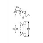 Precision get mitigeur thermostatique douche (34773000) Precision get mitigeur thermostatique douche (34773000)