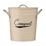 Premier housewares 0510015 bac à compost en acier galvanisé crème Premier housewares 0510015 bac à compost en acier galvanisé crème