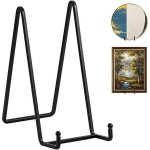 Pr�sentoir chevalet pour assiettes - support d�coratif en m�tal noir - pr�sentoir pour cadres photo de ...