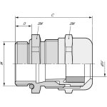 Presse - �toupe lappkabel skintop� msr - m 75x1, 5 53112511 m75 laiton laiton 1 pc(s)