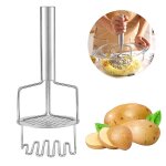 Presse a pommes de terre manuelle en acier inoxydable, presse a pur�e, presse - pur�e de cuisine, broyeur ...