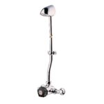 Presto - mitigeur alpa pomme de douche fixe avec boutons noir et raccords 35813 - od