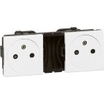 Prise 2p + t affleurante mosa�c legrand 2x 2p + t - dispo 48h