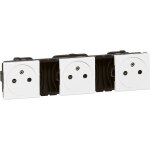 Prise 2p + t affleurante mosa�c legrand 3x 2p + t - dispo 48h