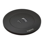 Prise encastr�e avec chargeur usb - a et usb - c - noir - incara? disq 60 legrand