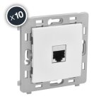 Prise rj45 cat�gorie 6 ftp - blanc - bo�te de 10 - caly debflex