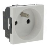 Prise simple 2p + t bornes � vis mosaic