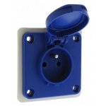 Prise tableau 16 amp�res 2p + t ip54 bleu - legrand 57671