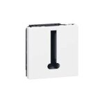 Prise tlphone 8 contacts mosaic 2 modules - blanc