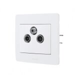 Prise tv / fm / sat debflex diam2 blanc