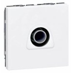 Prise tv simple legrand mosaic blanc 2 modules