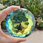 Prisme en cristal de 76mm, lustre suspendu en verre, accessoires de décoration de jardin de mariage, ... Prisme en cristal de 76mm, lustre suspendu en verre, accessoires de décoration de jardin de mariage, ...