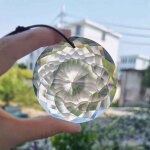 Prisme en cristal de 76mm, lustre suspendu en verre, accessoires de décoration de jardin de mariage, ... Prisme en cristal de 76mm, lustre suspendu en verre, accessoires de décoration de jardin de mariage, ...