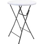 Pro garden table de jardin 80 x 110 cm acier blanc / anthracite