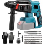 Professional 18v system perforateur sans - fil, marteau perforateur sans fil avec 10 forets et poignée ... Professional 18v system perforateur sans - fil, marteau perforateur sans fil avec 10 forets et poignée ...