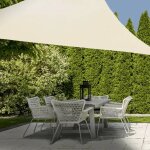 Progarden toile d'ombrage 3, 6x3, 6x3, 6 m crème triangulaire Progarden toile d'ombrage 3, 6x3, 6x3, 6 m crème triangulaire