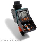 Programmateur nez de robinet d'arrosage 1 voie 8454 aquauno vidéo 2 Programmateur nez de robinet d'arrosage 1 voie 8454 aquauno vidéo 2