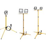 Projecteur de chantier � led sur tr�pied 2x20w tw 3400lm goobay