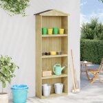 Prolenta premium - abri a outils de jardin 87x33x222 cm bois de pin impr�gn�