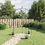 Prolenta premium - arche de jardin noir �180x255 cm acier