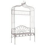 Prolenta premium - banc de jardin 122 cm fer marron antique
