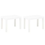 Prolenta premium - bancs de jardin lot de 2 blanc plastique