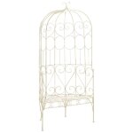 Prolenta premium - banc de jardin 95 cm fer blanc antique