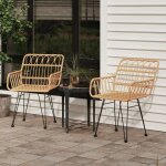 Prolenta premium - chaises de jardin lot de 2 accoudoir 56x64x80 cm r�sine tress�e