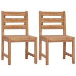 Prolenta premium - chaises de jardin lot de 2 bois de teck solide