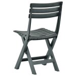Prolenta premium - chaises de jardin pliables lot de 2 plastique vert