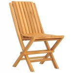 Prolenta premium - chaises de jardin pliantes lot de 2 47x47x89cm bois massif teck