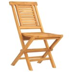 Prolenta premium - chaises de jardin pliantes lot de 2 47x63x90cm bois massif teck