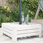 Prolenta premium - couvercle de base de parasol blanc bois massif de pin