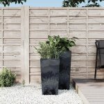 Prolenta premium - jardinire et intrieur amovible anthracite pp aspect bton