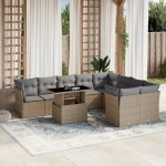 Prolenta premium - salon de jardin avec coussins 10 pcs beige r�sine tress�e