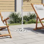 Prolenta premium - socle de parasol blanc 44x44x31 cm fonte