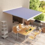 Prolenta premium - store a cassette motoris 350x250 cm bleu et blanc
