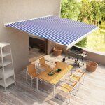 Prolenta premium - store a cassette motoris 400x300 cm bleu et blanc