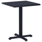 Prolenta premium - table de jardin noir 60x60x75 cm