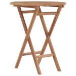 Prolenta premium - table pliable de jardin 60x60x75 cm bois de teck solide