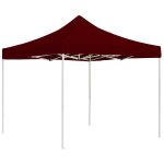 Prolenta premium - tente de r�ception pliable aluminium 3 x 3 m bordeaux