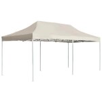 Prolenta premium - tente de rception pliable aluminium 6 x 3 m crme