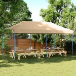 Prolenta premium - tente de rception pliable escamotable beige 580x292x315 cm