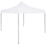 Prolenta premium - tente de r�ception pliable professionnelle 3x3 m acier blanc