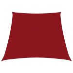 Prolenta premium - voile de parasol tissu oxford trap�ze 2 / 4x3 m rouge